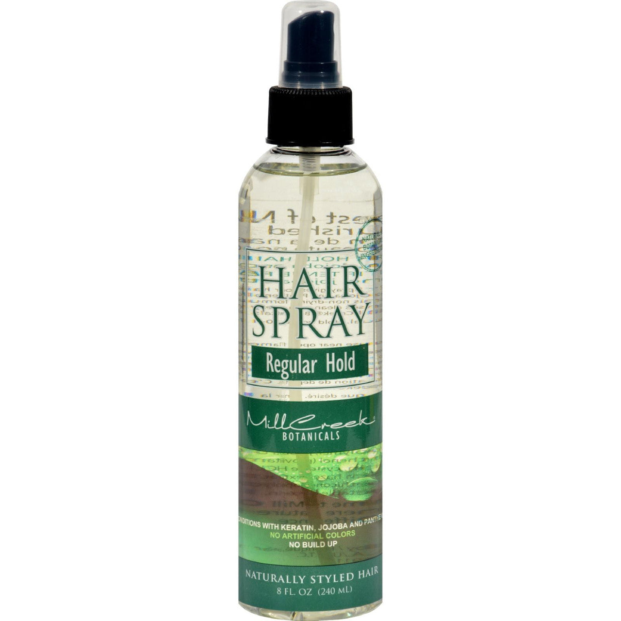 Mill Creek Botanicals Regular Hold Hair Spray, With Keratin Jojoba And Panthenol - 8 Oz